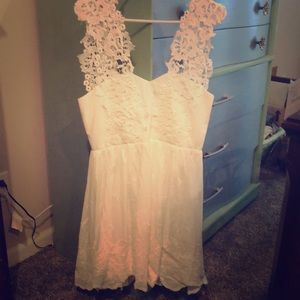 White cotton summer dress